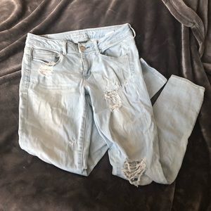American Eagle Skinny Distressed Jeans